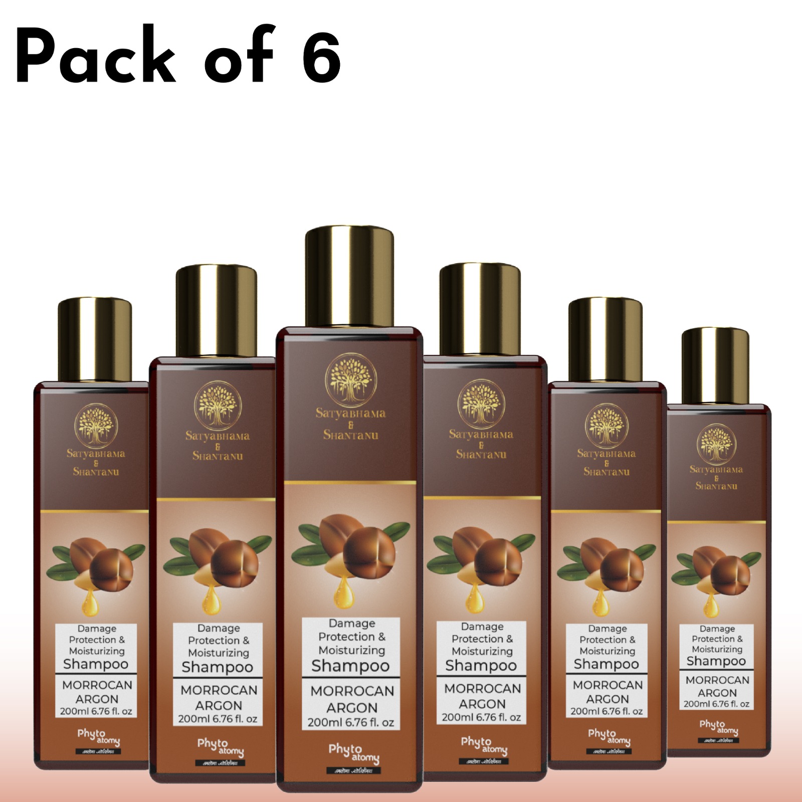 Morrocan Argan Shampoo (200 ml) Pack Of 6